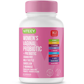 Viteey Probiotique Vaginal 60 Capsules vue de face