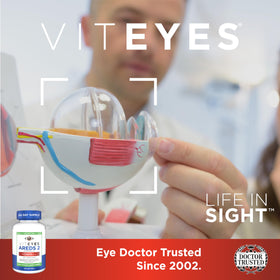 Viteyes AREDS 2 + CoQ10 flacon avec étiquette claire