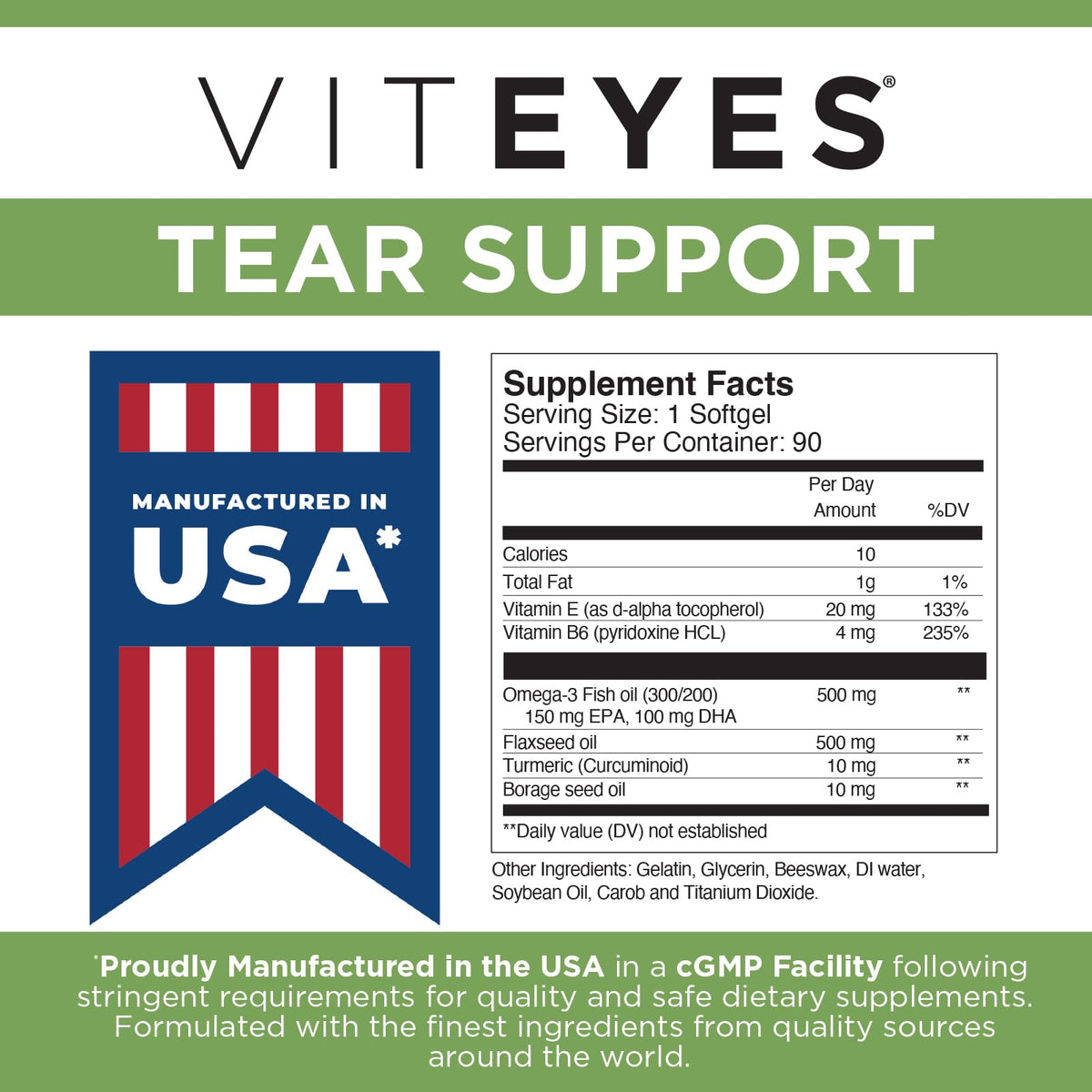 Viteyes Soutien Lacrymal avec un repas