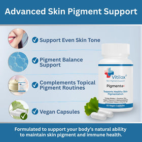 Vitilox Pigmenta+ gélules ouvertes avec contenu
