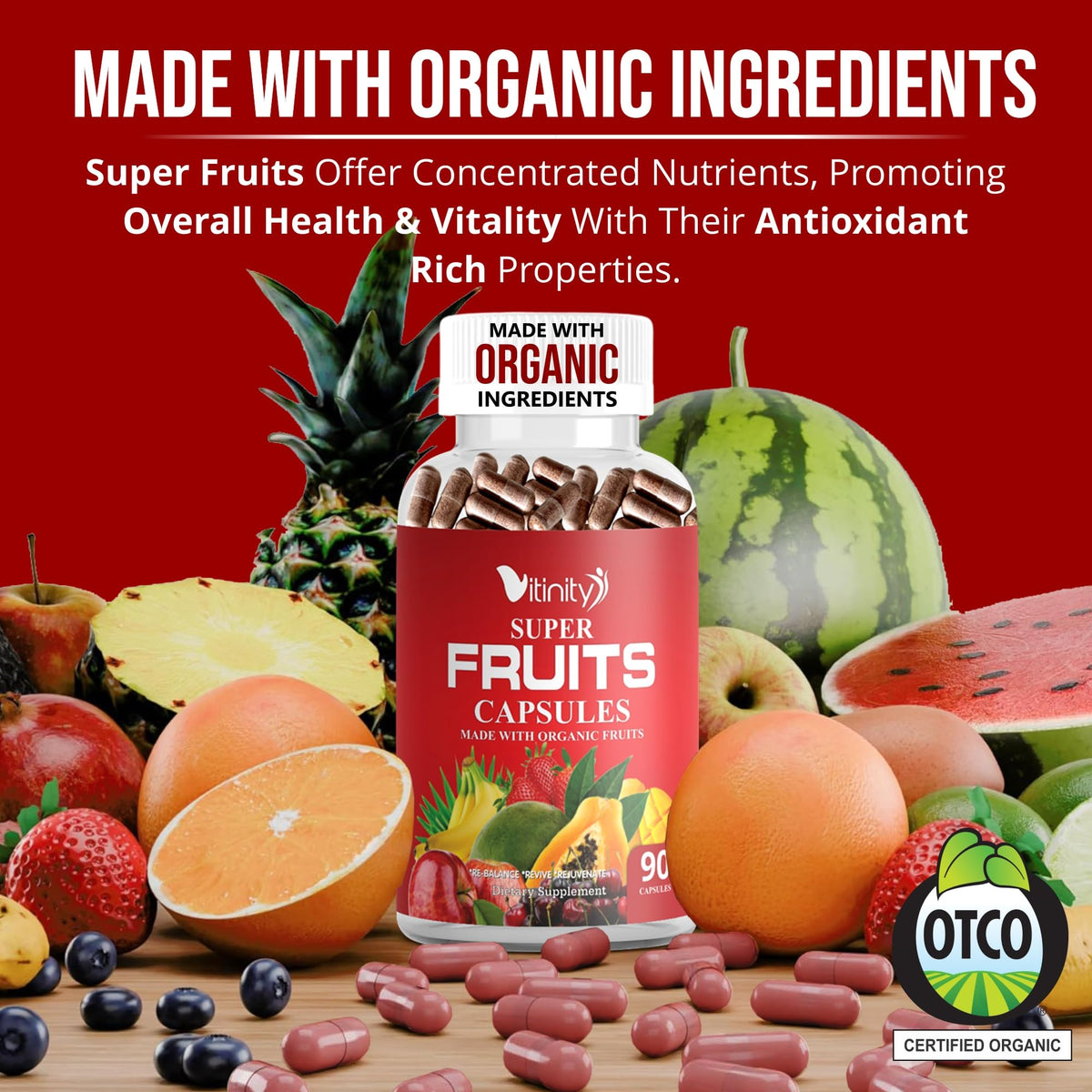 VITINITY capsules fruits et légumes avec fruits frais