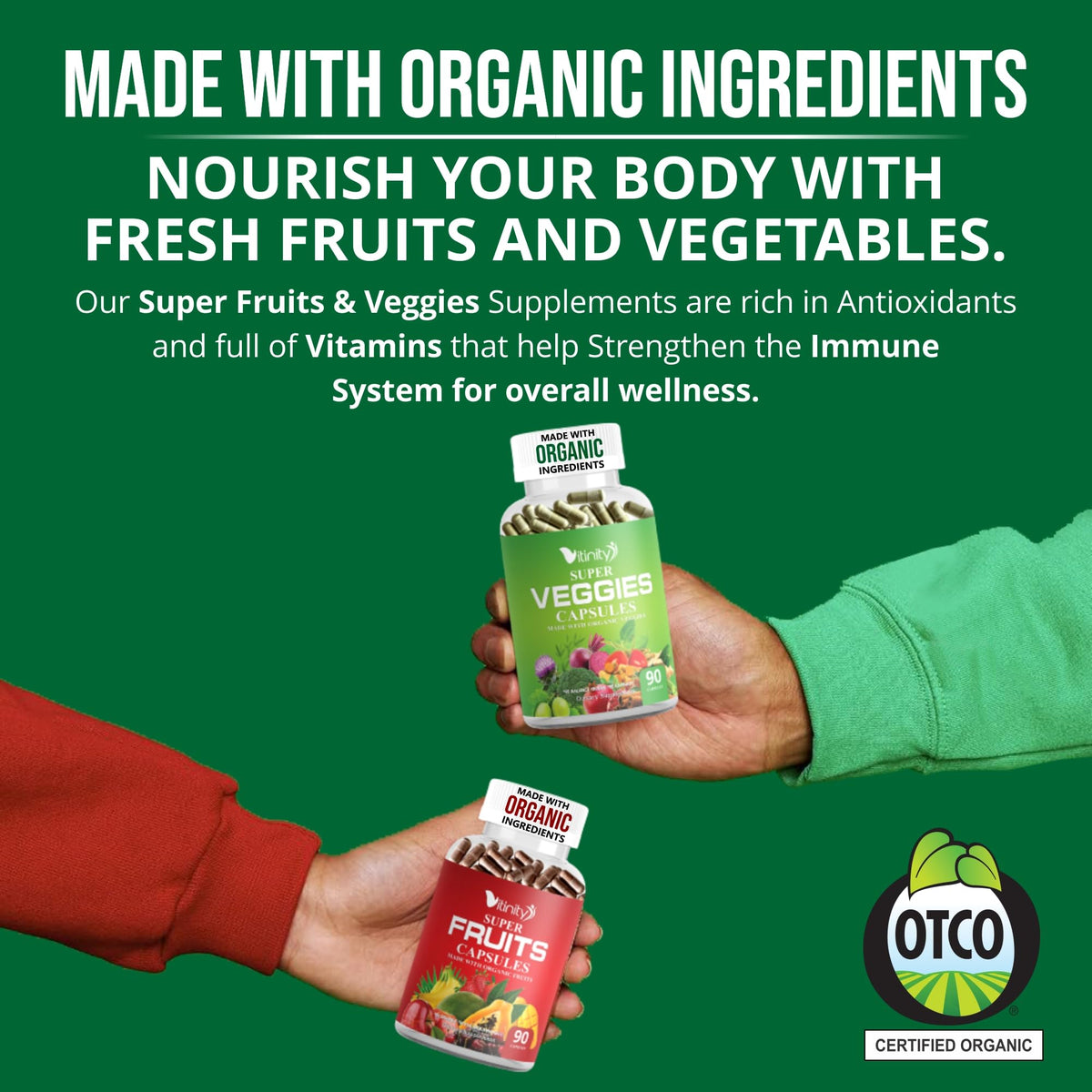 VITINITY capsules fruits et légumes en utilisation quotidienne