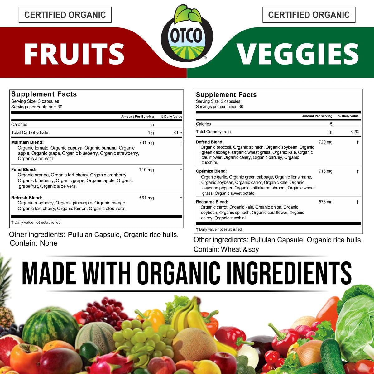 VITINITY capsules fruits et légumes vue de côté