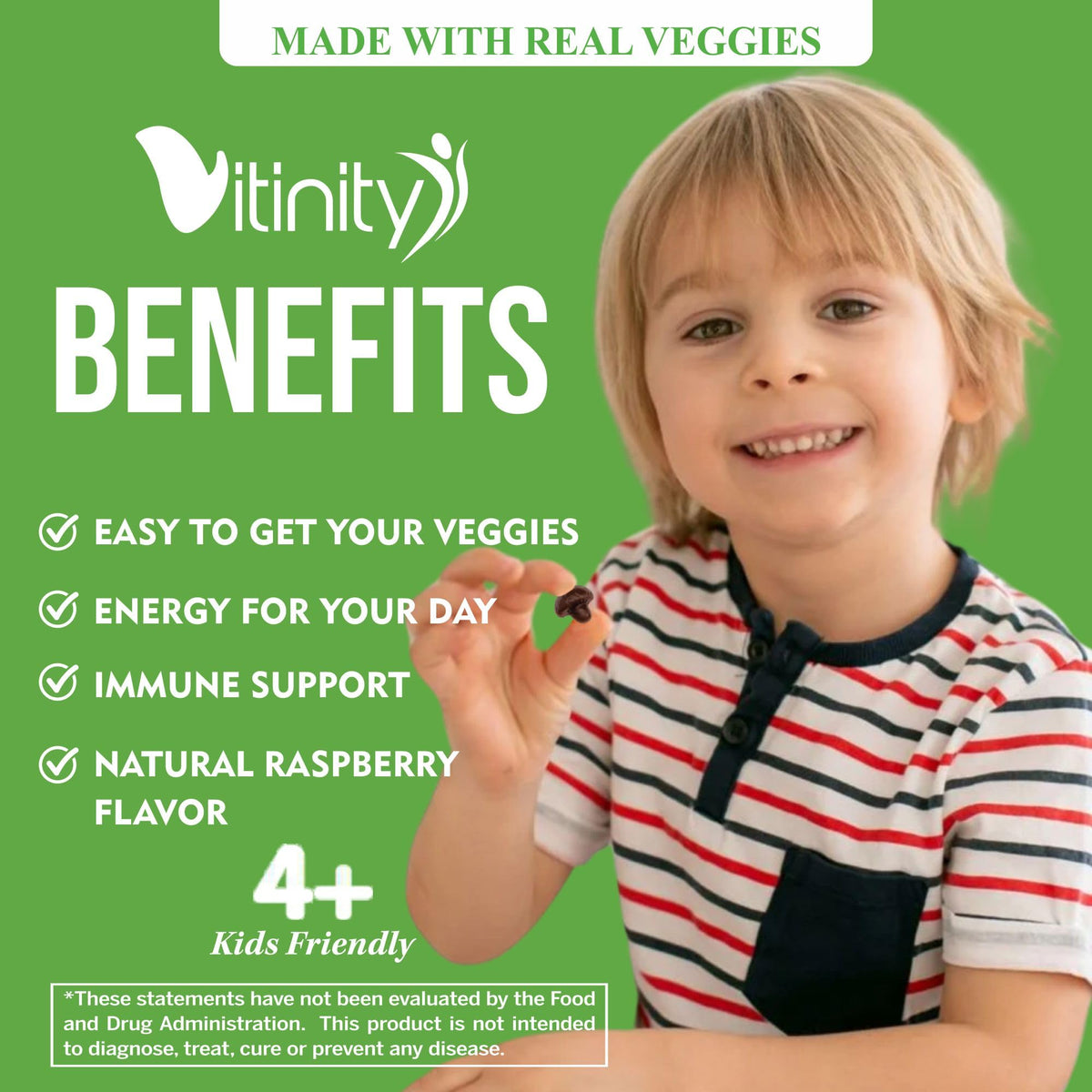 VITINITY Gummies Multivitamines Super Greens 420g en mode de vie actif