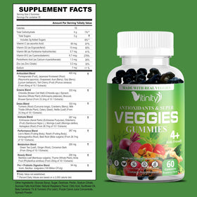 VITINITY Gummies Multivitamines Super Greens 420g vue arrière