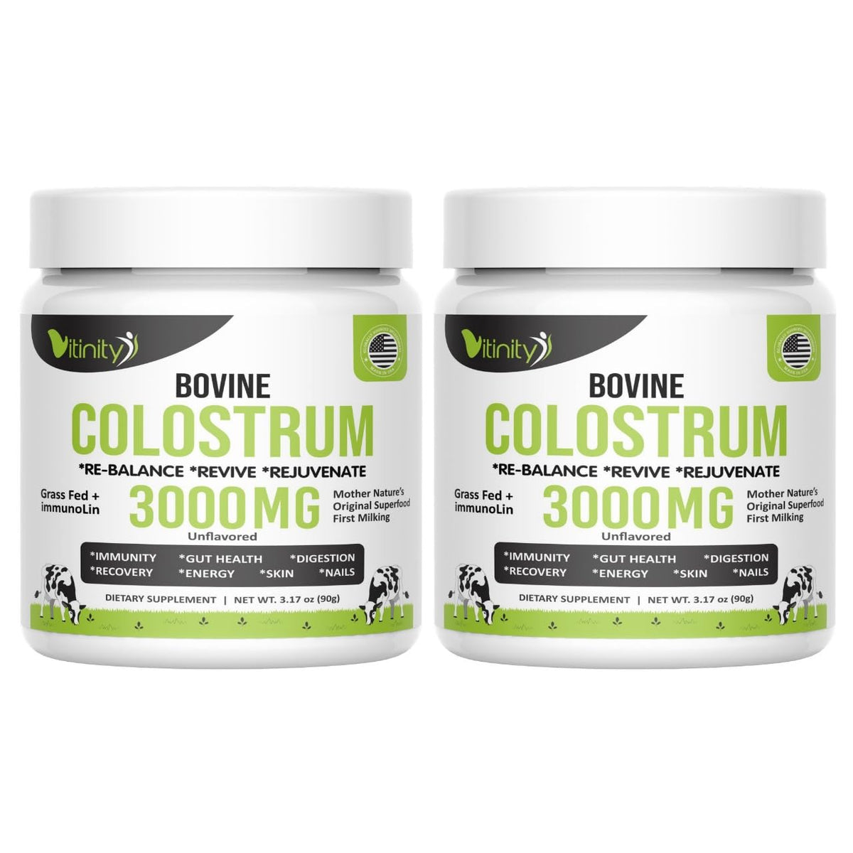 VITINITY Poudre de Colostrum Bovin 3000 mg paquet avant