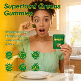 Vitrcestrs Gummies Super Greens, emballage et contenu