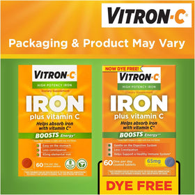 Vitron-C Complément Alimentaire Fer 65mg - Capsules en gros plan