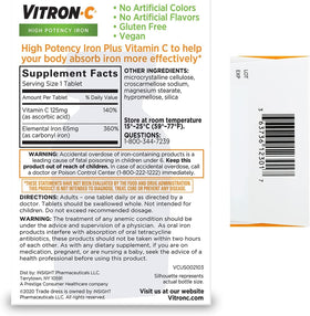 Vitron-C Complément Alimentaire Fer 65mg - Détails de la composition