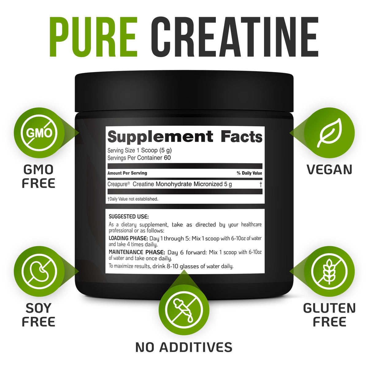 VITRUALS Créatine Monohydrate Creapure 500g en utilisation