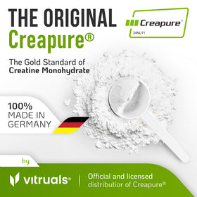 VITRUALS Créatine Monohydrate Creapure 500g étiquette