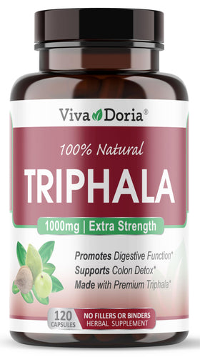 Viva Doria Complément Alimentaire Triphala 1000mg 120 Gélules Végétales vue de face