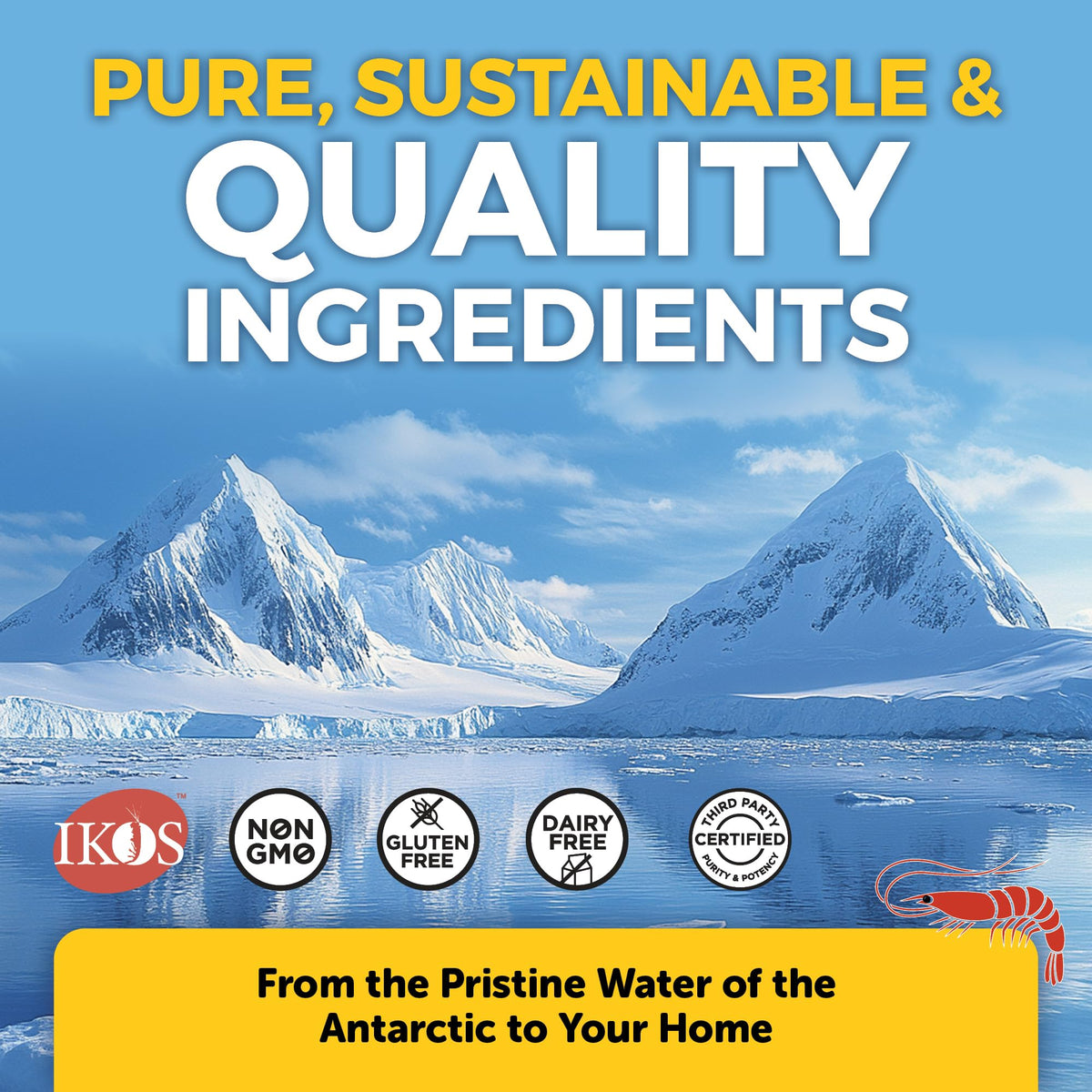 Viva Naturals Huile de Krill 1250 mg dos de la boîte