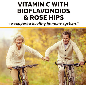 Viva Naturals Vitamine C 1000 mg capsules végétariennes sur une table