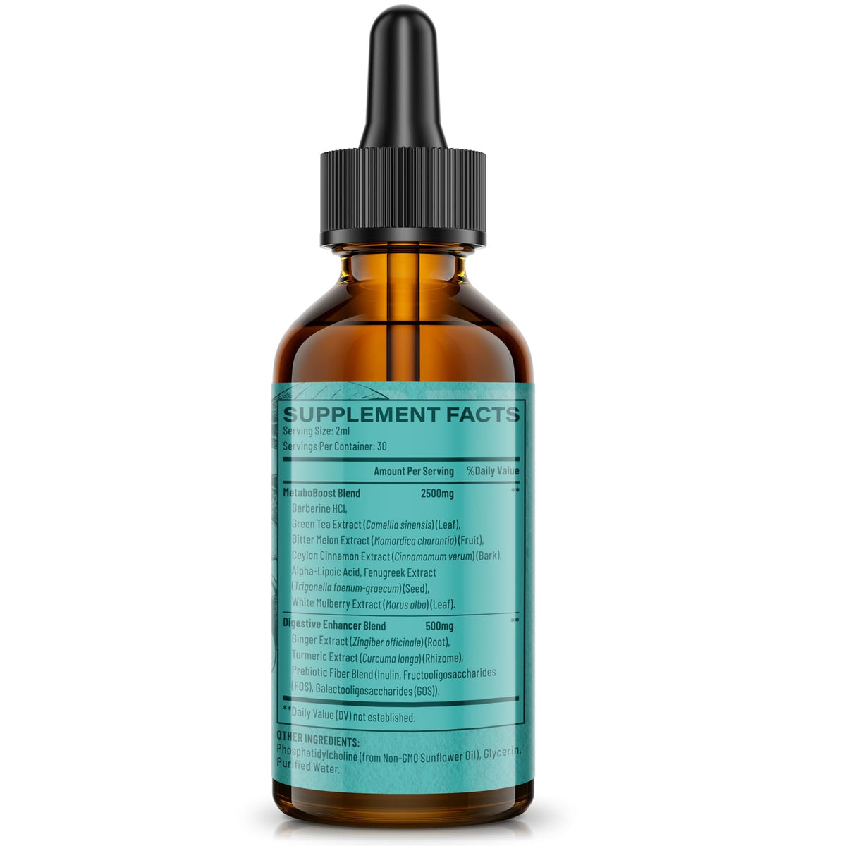Vivaravida gouttes de berbérine HCl 120 ml avec compte-gouttes