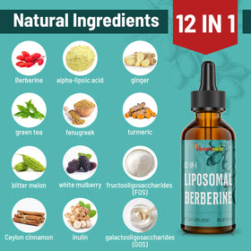 Vivaravida gouttes de berbérine HCl 120 ml étiquette