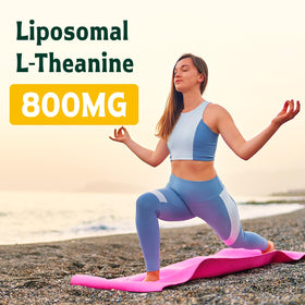 Vivaravida L-Theanine gélules avec étiquette visible