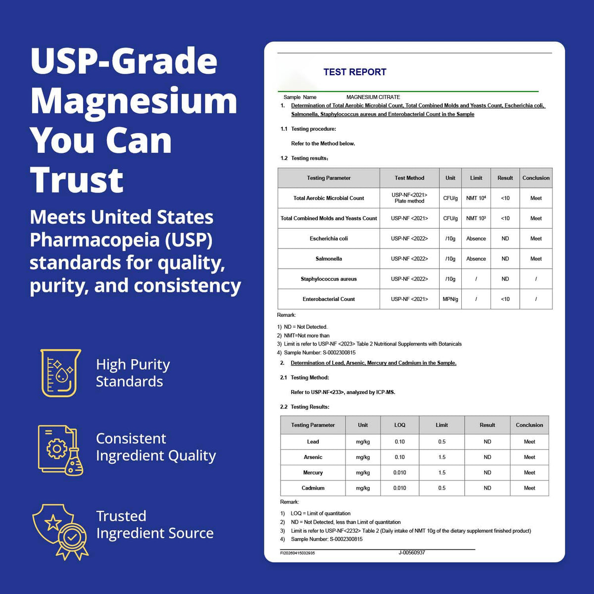 VIVI Youth Citrate de Magnésium 230 mg étiquette de près