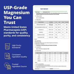 VIVI Youth Citrate de Magnésium 230 mg étiquette de près