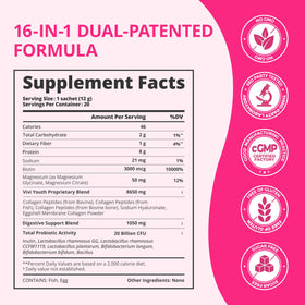 VIVI Youth Poudre de Collagène Verisol 5000mg avec ingrédients naturels
