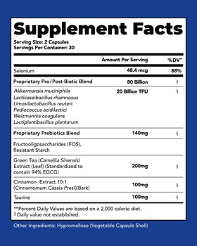 VIVI Youth Probiotique Akkermansia Muciniphila emballage et capsules