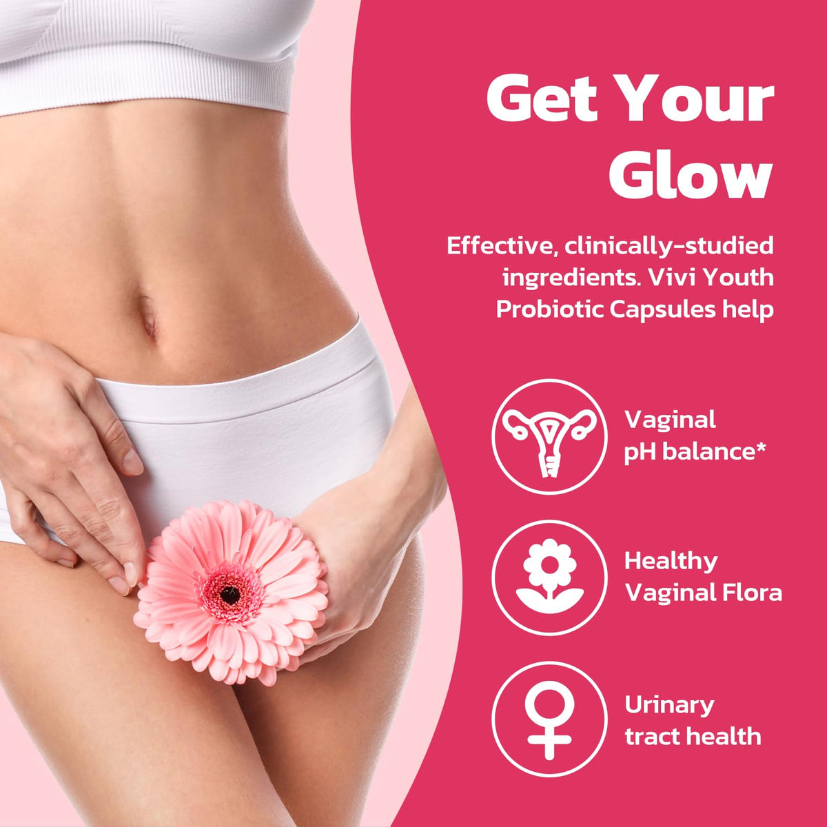 VIVI Youth Probiotiques Vaginales 60 Capsules - capsules à l'intérieur