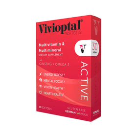 Vivioptal Active 30 gélules, vue avant de l'emballage