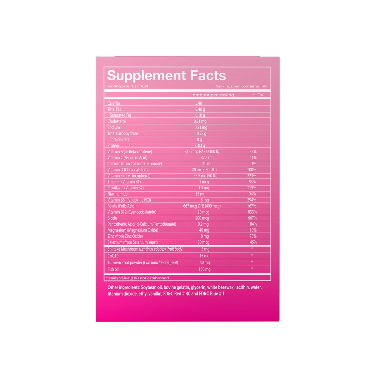 Vivioptal Complément Alimentaire Femmes 30 Capsules avec étiquette