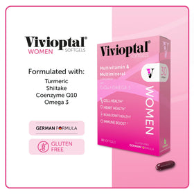 Vivioptal Complément Alimentaire Femmes 30 Capsules sur table