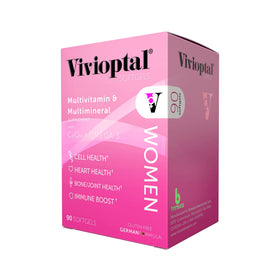Vivioptal Femmes 90 gélules molles, vue de face