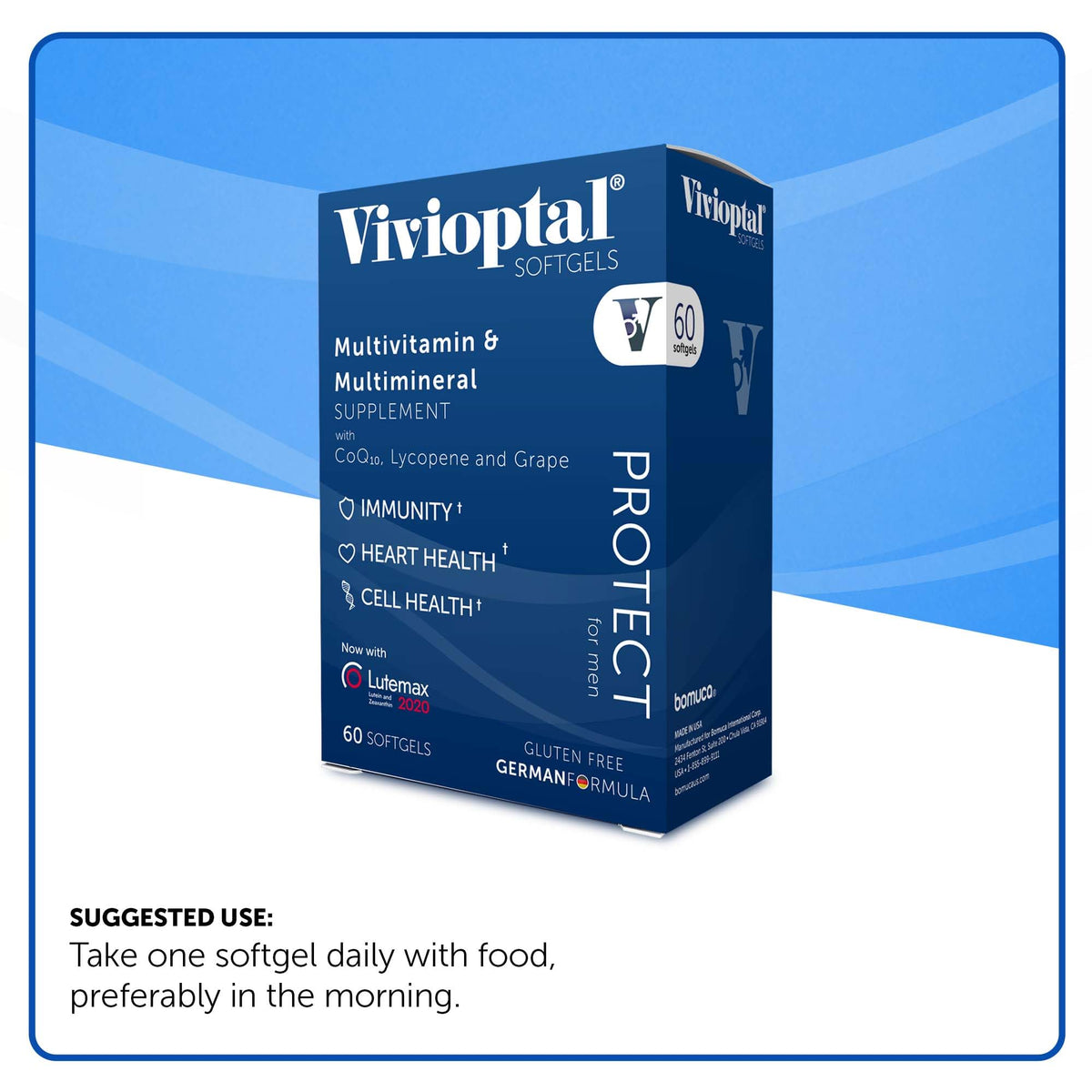 Vivioptal Men, dosage recommandé sur l'emballage