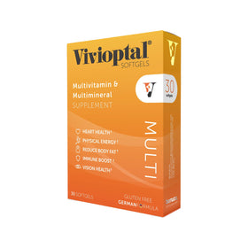 Vivioptal Multivitamines 30 gélules, vue de l'emballage avant