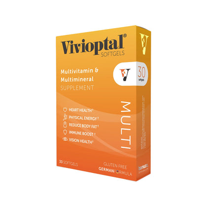 Vivioptal Multivitamines 30 gélules, vue de l'emballage avant
