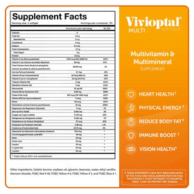 Vivioptal Multivitamines gélules molles avec un style de vie actif