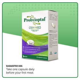 Vivioptal Probvioptal 60 capsules vue arrière avec informations
