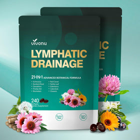 VivoNu 21-en-1 gélules de soutien lymphatique, vue avant du sachet
