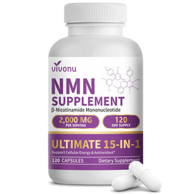 VivoNu complément alimentaire NMN 2000mg avant de la boîte