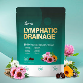 VivoNu Compléments Alimentaires Drainage Lymphatique 21 en 1 gélules front view