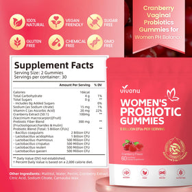 VivoNu gummies avec un verre d'eau à côté