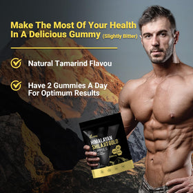 VivoNu Gummies Shilajit 200g montrant la texture