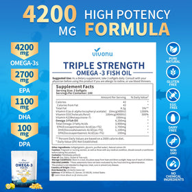 VivoNu Huile de Poisson Omega 3 300 gélules emballage