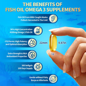 VivoNu Huile de Poisson Omega 3 gélules avec citron