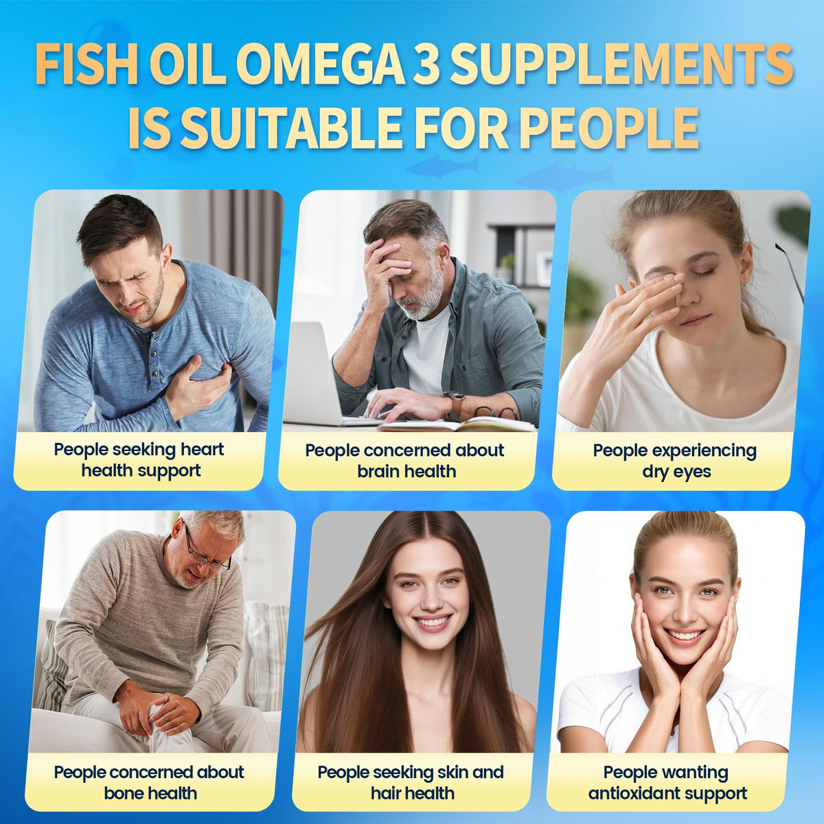 VivoNu Huile de Poisson Omega 3 gélules sur fond blanc