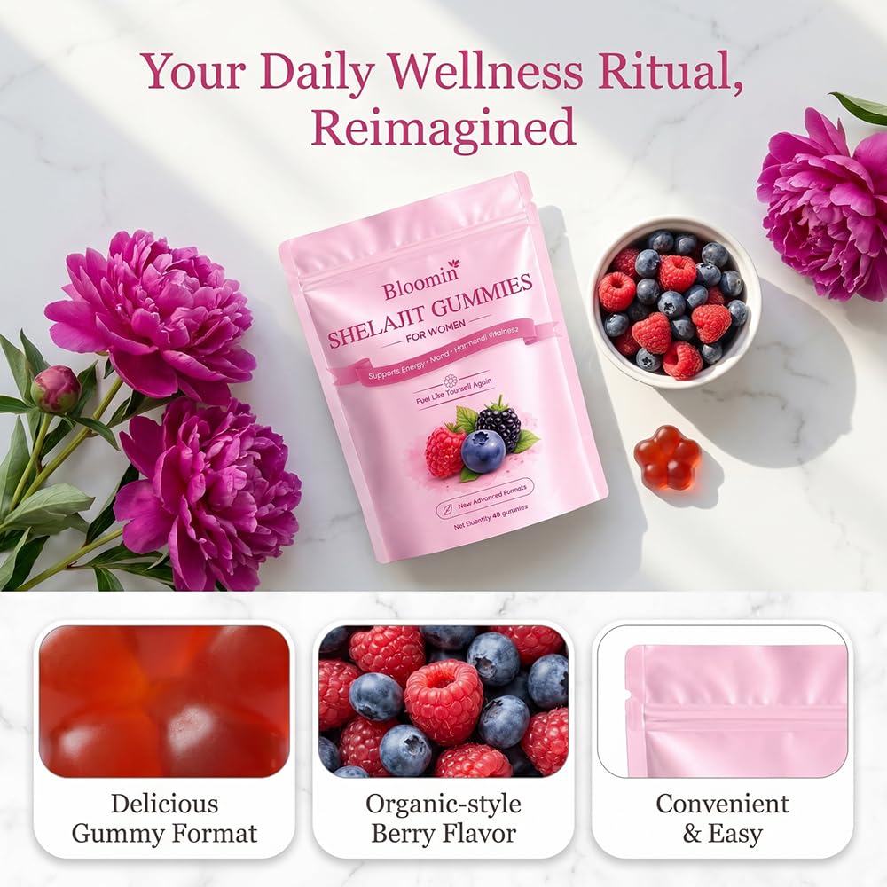 Vlsdoin Gummies Shilajit, présentation des gummies de couleur baies
