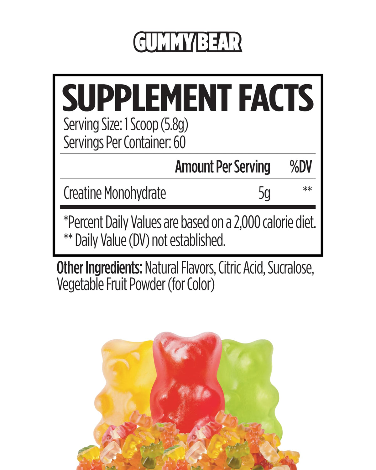 VMI Sports Créatine Monohydrate Poudre 440g avec une cuillère de portion