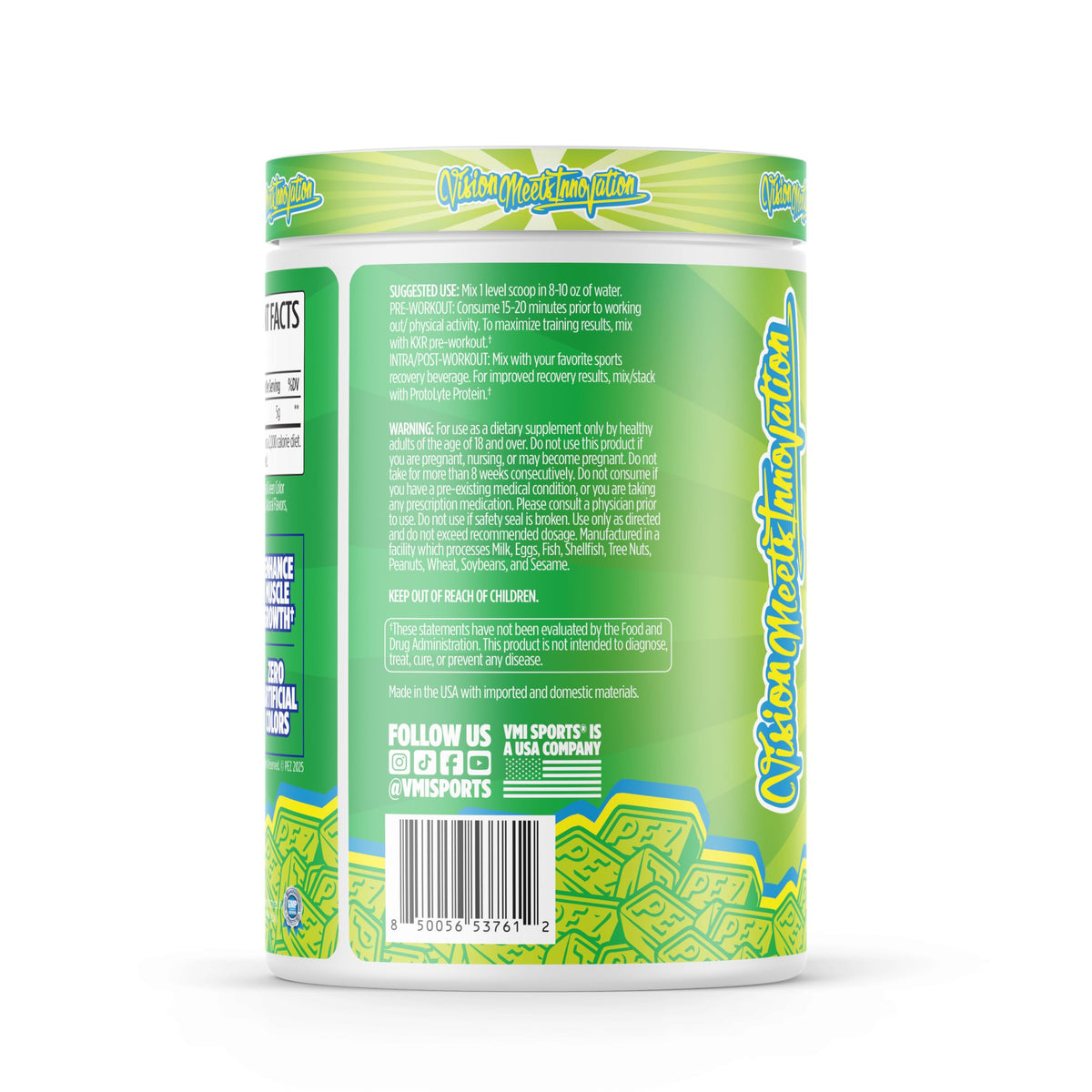 VMI Sports Creatine Monohydrate Poudre 5g 60 Portions avec cuillère de mesure