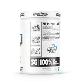 VMI Sports Créatine Monohydrate Poudre en poudre sur une cuillère