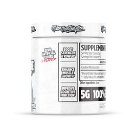 VMI Sports Créatine Monohydrate Poudre Pure 300g sur une table de gym
