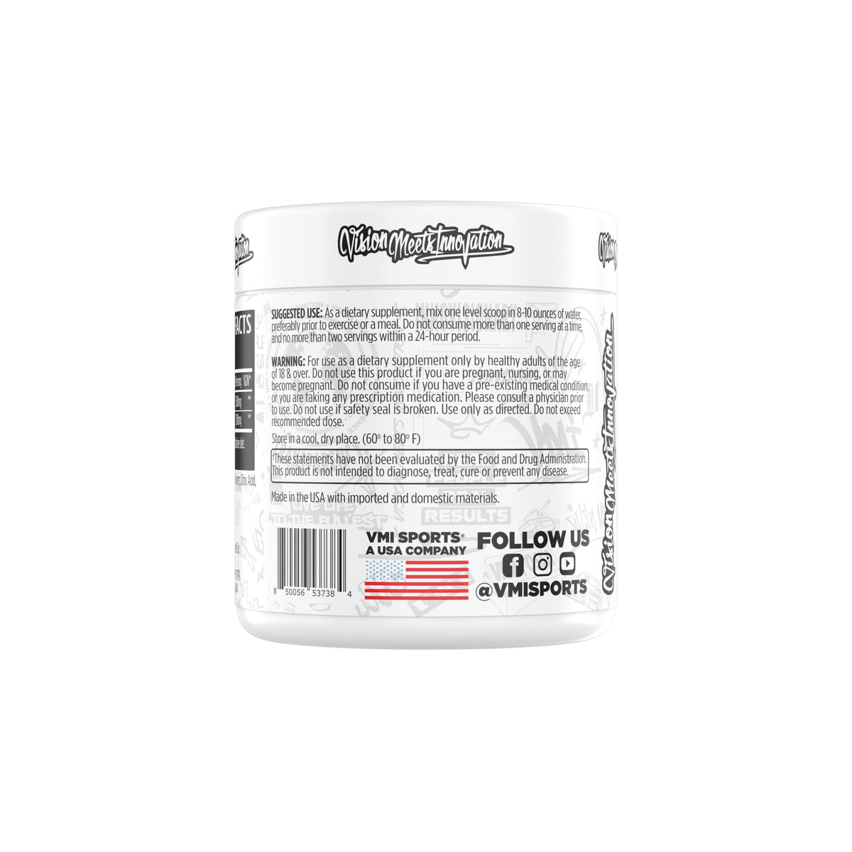 VMI Sports L-Carnitine 3000 Poudre 3000 mg Patriot Pop service dans un verre