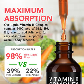 VOGSIG Complexe de Vitamines B Liquide avec étiquette visible